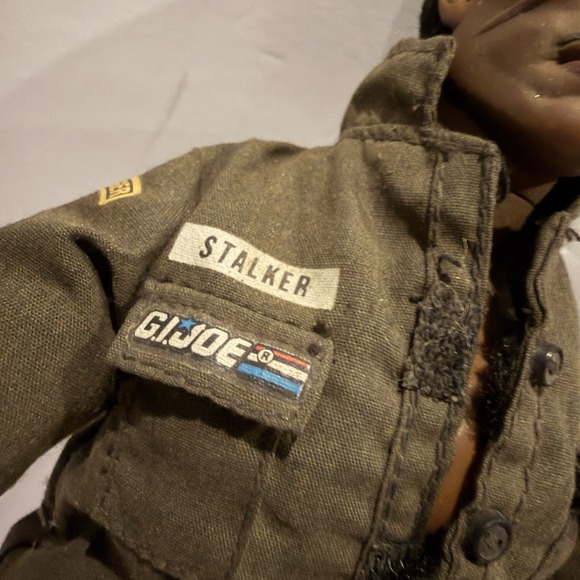 Vtg 1994 Hasbro G.I. Joe Walker 30th Anniversary Black Soldier Figure Wood Base